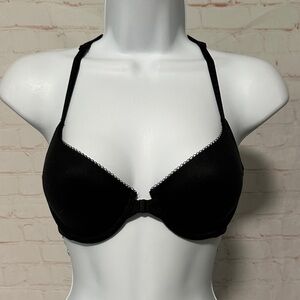 Victoria’s Secret Lined Demi Black Bra Sz 32D